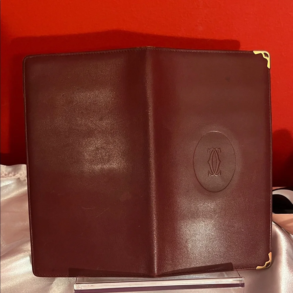 Cartier Deep Red Leather Card Holder - Picture 12 of 12